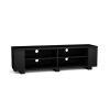 Wooden TV Stand with 8 Open Shelves for TVs up to 65 Inch Flat Screen