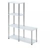 41.75" Designs2Go 4 Tier Multi Shelf L Bookshelf