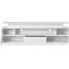 Modern, Stylish Functional TV stand with Color Changing LED Lights, Universal Entertainment Center, High Gloss TV Cabinet for 75+ inch TV