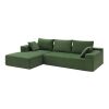 109*68" Modular Sectional Living Room Sofa Set, Modern Minimalist Style Couch, Upholstered Sleeper Sofa for Living Room, Bedroom, Salon, 2 PC Free Com