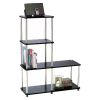 41.75" Designs2Go 4 Tier Multi Shelf L Bookshelf