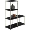 41.75" Designs2Go 4 Tier Multi Shelf L Bookshelf