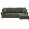 84 " Convertible Sectional Sofa, Modern Chenille L-Shaped Sofa Couch with Reversible Chaise Lounge, Fit for Living Room, Apartment(2 Pillows)