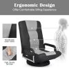 360-Degree Swivel Gaming Floor Chair with Foldable Adjustable Backrest