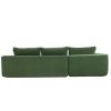 109*68" Modular Sectional Living Room Sofa Set, Modern Minimalist Style Couch, Upholstered Sleeper Sofa for Living Room, Bedroom, Salon, 2 PC Free Com