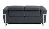 Global United Top Grain Italian Leather Loveseat with Power Recliner