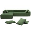 109*68" Modular Sectional Living Room Sofa Set, Modern Minimalist Style Couch, Upholstered Sleeper Sofa for Living Room, Bedroom, Salon, 2 PC Free Com