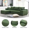 109*68" Modular Sectional Living Room Sofa Set, Modern Minimalist Style Couch, Upholstered Sleeper Sofa for Living Room, Bedroom, Salon, 2 PC Free Com